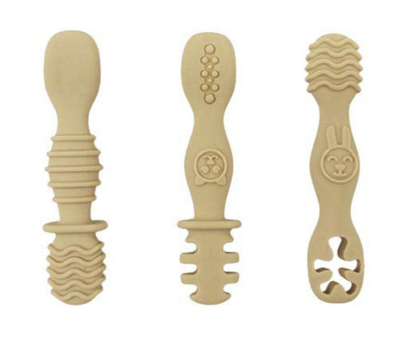 Набор детских столовых приборов от 6 мес. Бежевый (121351)