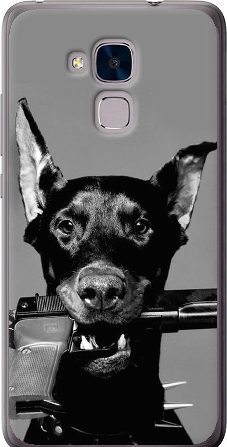 Чехол на Huawei Honor 5C Доберман (2745t-356-42517) Чехол на Huawei Honor 5C Доберман (2745t-356-42517)