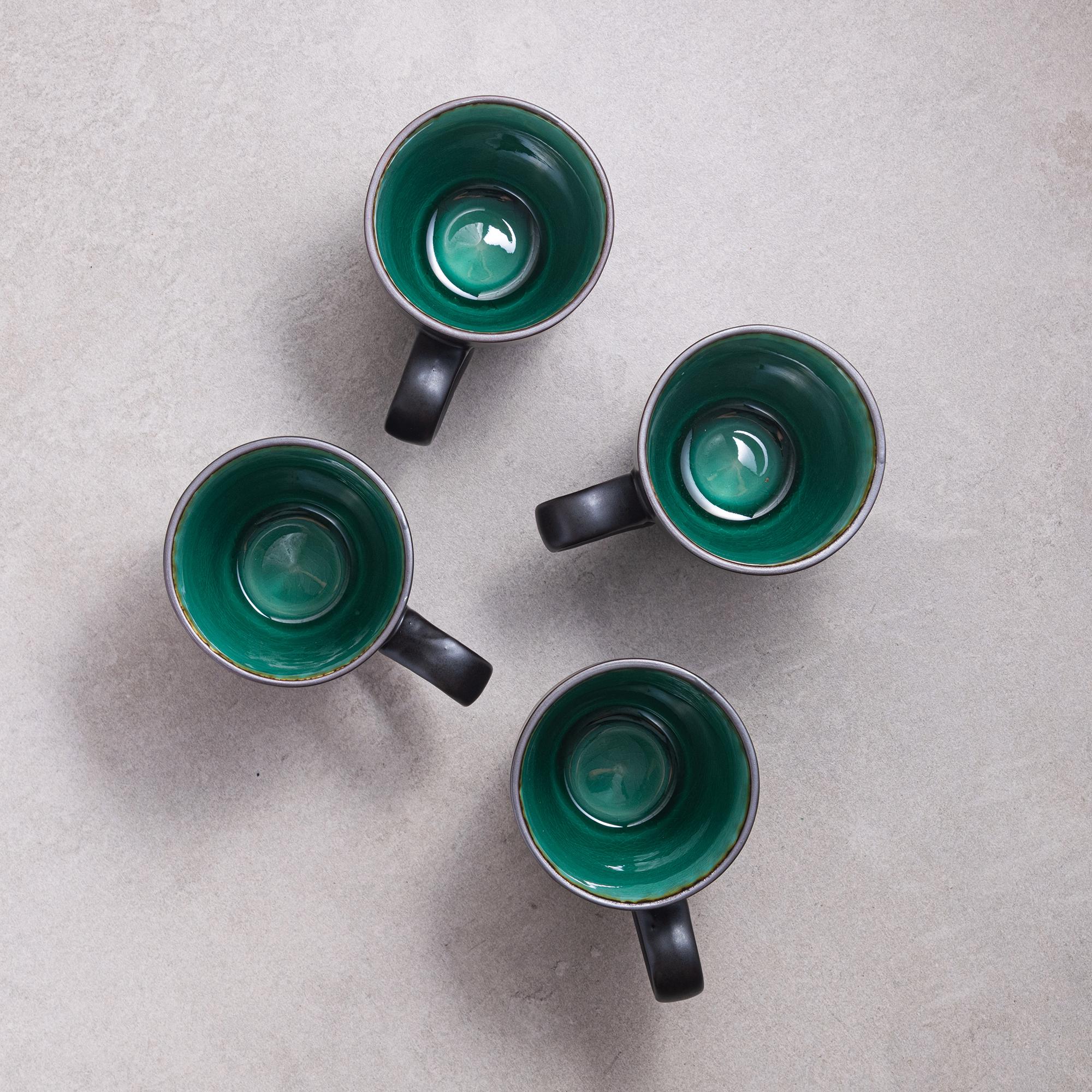 Набор из 4 чашек Green lagoon 350 мл (JM13850)