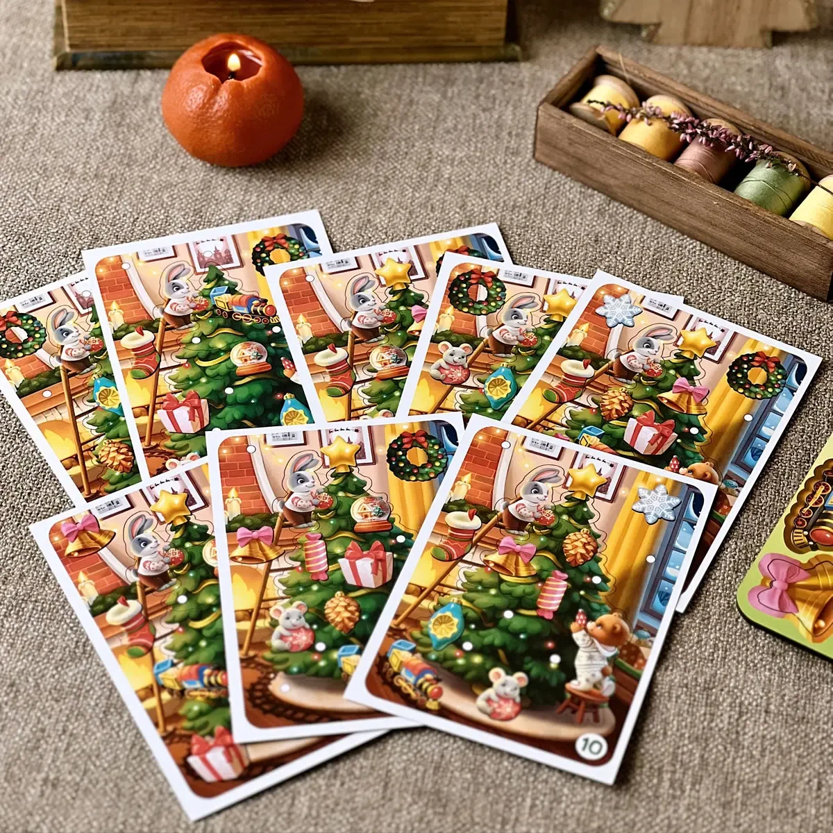 Пазл-гра розвиваючий Ялинка маленька 2в1 дерев'яний (2392945124) - фото 4 Пазл-гра розвиваючий Ялинка маленька 2в1 дерев'яний (2392945124) - фото 4