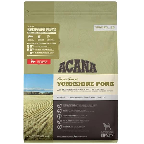 Корм сухой Acana Yorkshire Pork для собак всех пород и возрастов со свининой 2 кг (a57220)