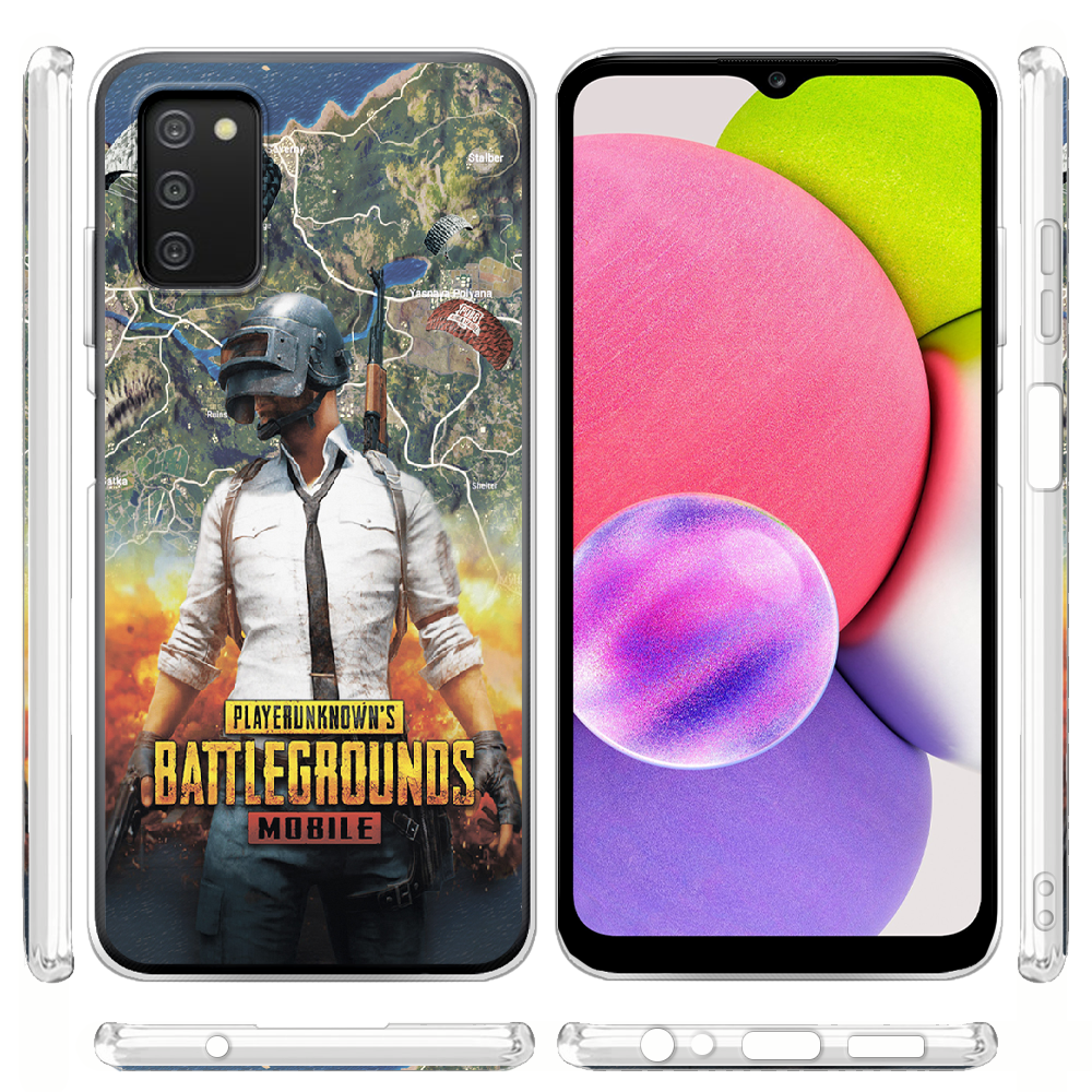 Чехол BoxFace Samsung Galaxy A03s (A037) PUBG Mobile Прозрачный силикон (43255-up2309-43255) - фото 3