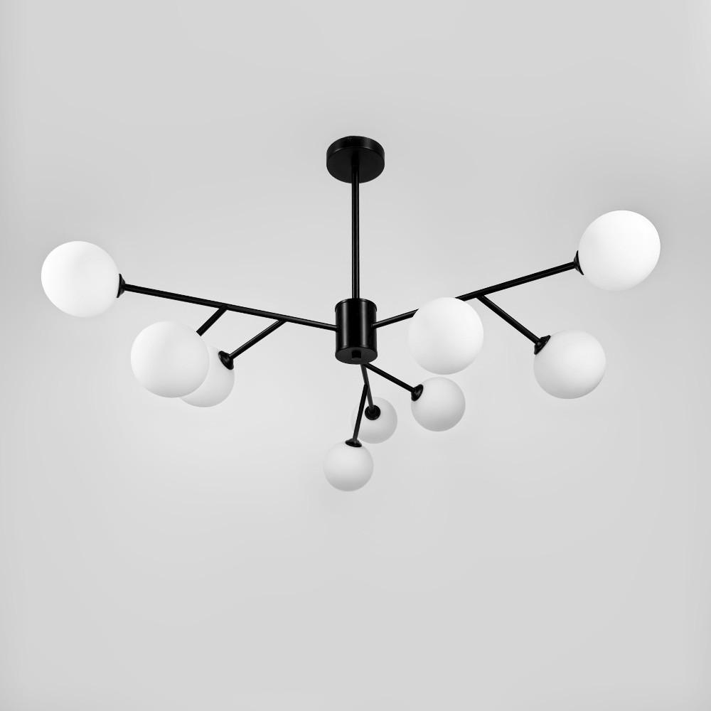 Люстра потолочная Grand Bunch на 9 плафонов Ø 110 см Черный (AOC 20/9 BK) - фото 3 Люстра потолочная Grand Bunch на 9 плафонов Ø 110 см Черный (AOC 20/9 BK) - фото 3