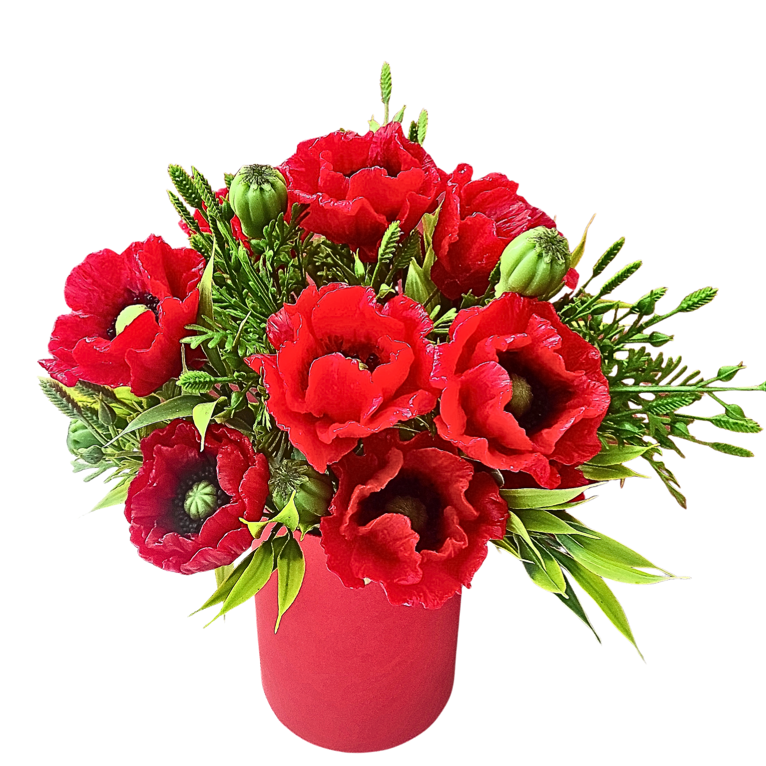 Букет цветов из мыла Bila Lileya Красные маки (MB-00672)