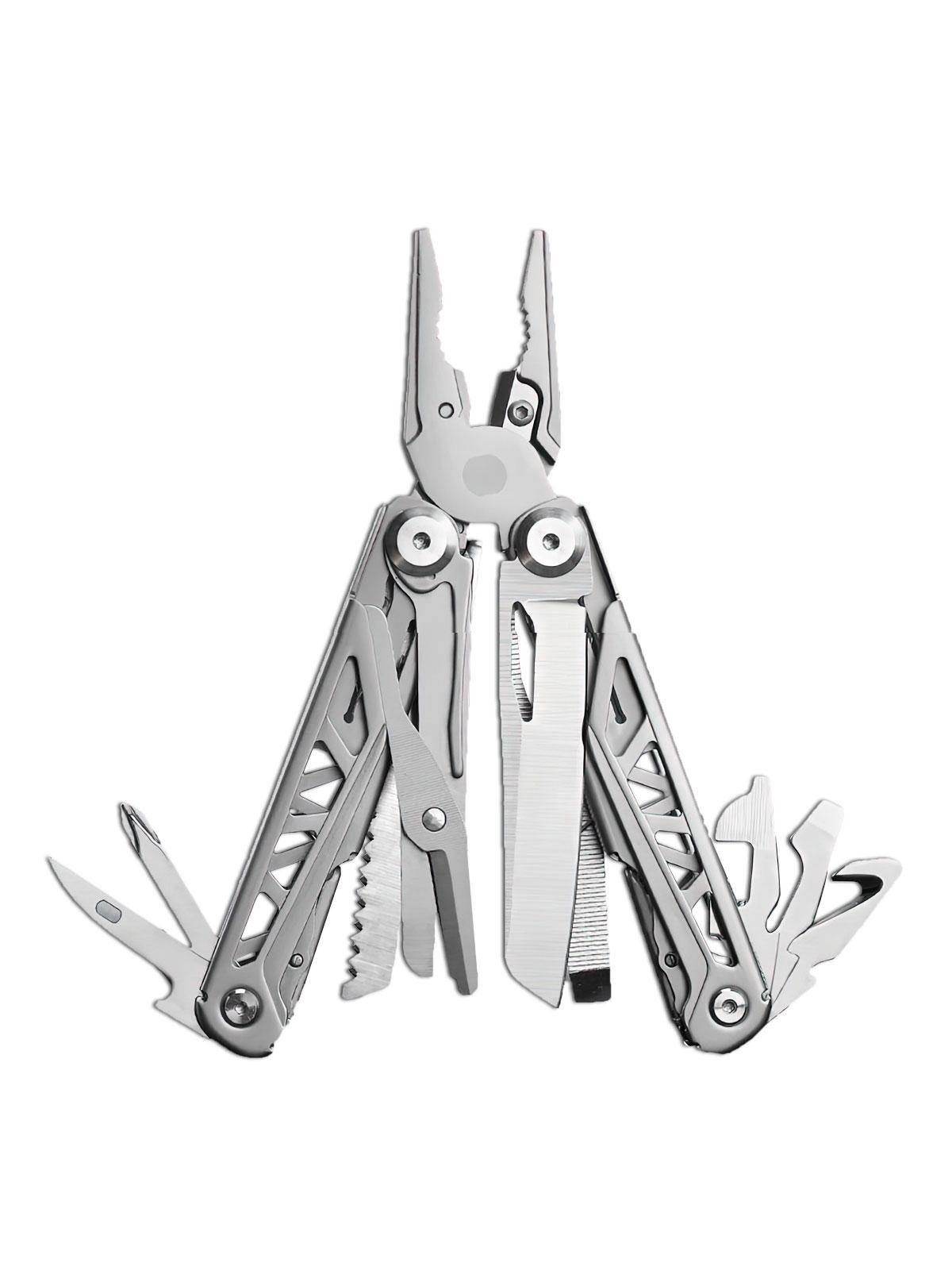 Мультитул Grand Harvest 8707 17в1 с набором бит Серый (64703)