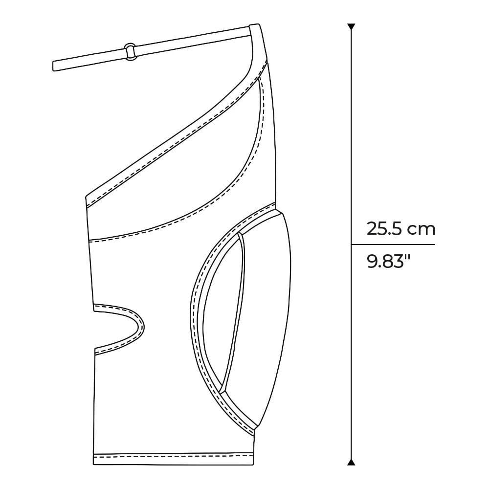 Наколінники липкі для танців з гартерами пара XL Чорний (QKP_BFG_1157-4) - фото 7