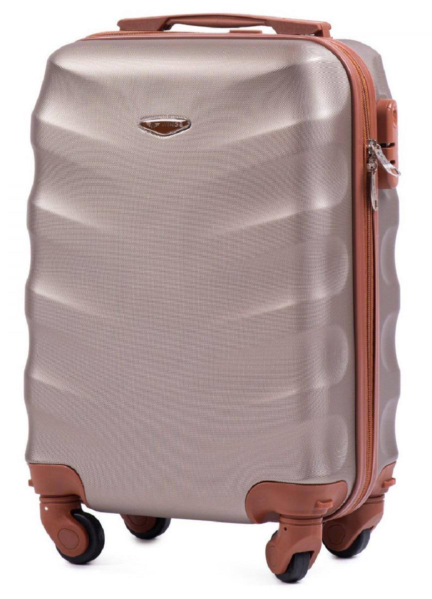 Чемодан пластиковый WINGS 402 микро Шампань (Wp00144) - фото 1