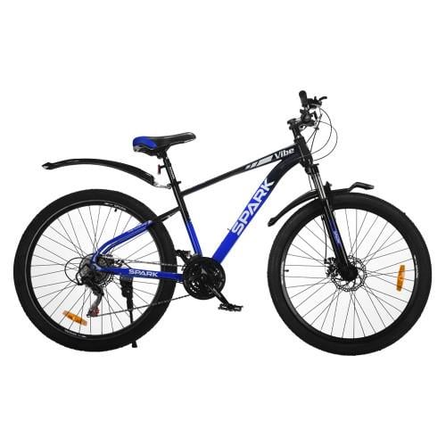Велосипед SPARK VIBE колеса 27,5" стальная рама 17" Черный с синим (000239244)