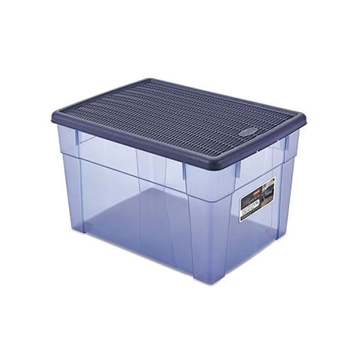 Коробка для хранения вещей Stefanplast Elegance XL 20 л 39х29х24 см Голубой (30861)
