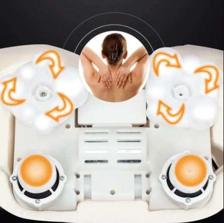 Електромасажер для шиї та спини Massage Shawl роликовий з підігрівом (VP-607) - фото 5