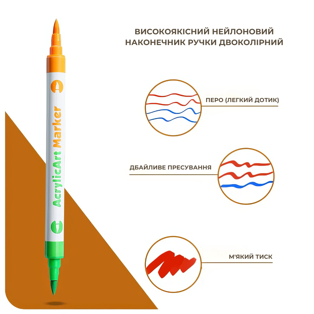 Набір акрилових маркерів на водній основі 24 шт. 48 кольорів (JH-SG-987PVC-48) - фото 5 Набір акрилових маркерів на водній основі 24 шт. 48 кольорів (JH-SG-987PVC-48) - фото 5