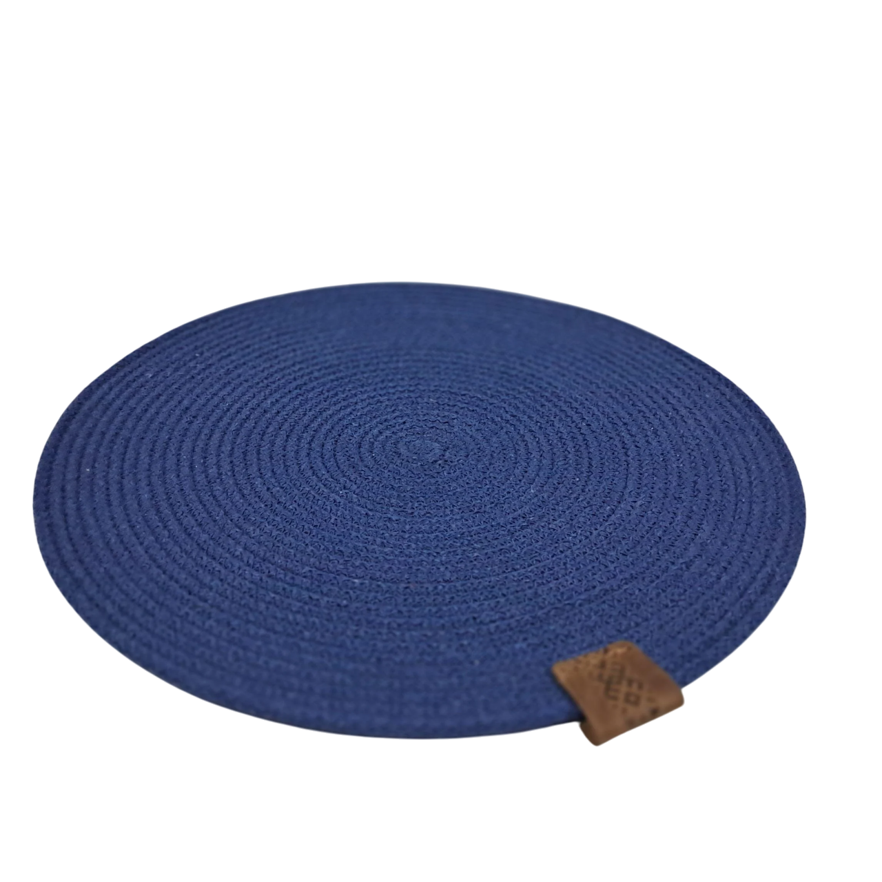 Плейсмат из джута и хлопкового шнура под горячий Синий (23565943) - фото 1 Плейсмат из джута и хлопкового шнура под горячий Синий (23565943) - фото 1