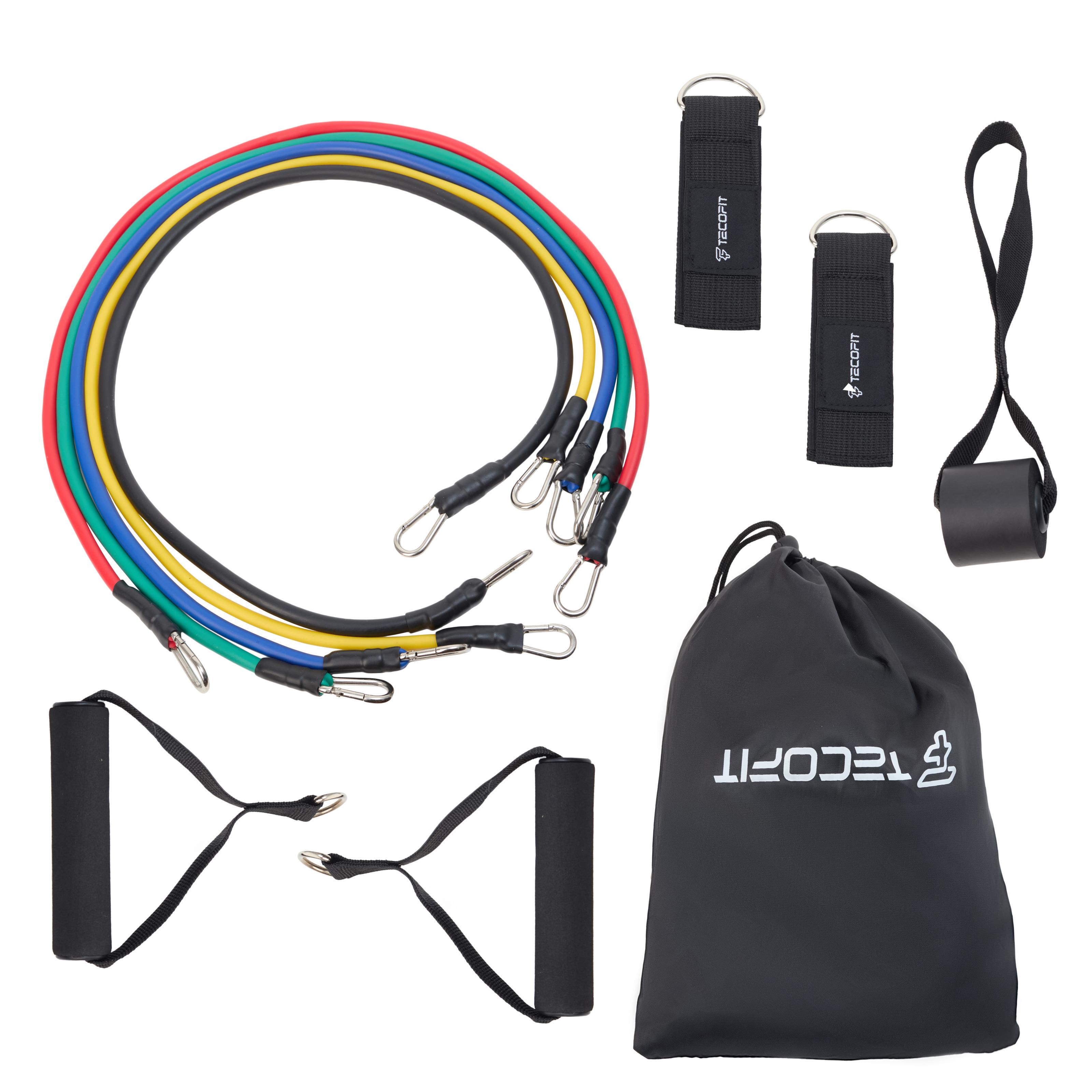 Набор трубчатых эспандеров TECOFIT TPE 11 шт. (TOP19014897)