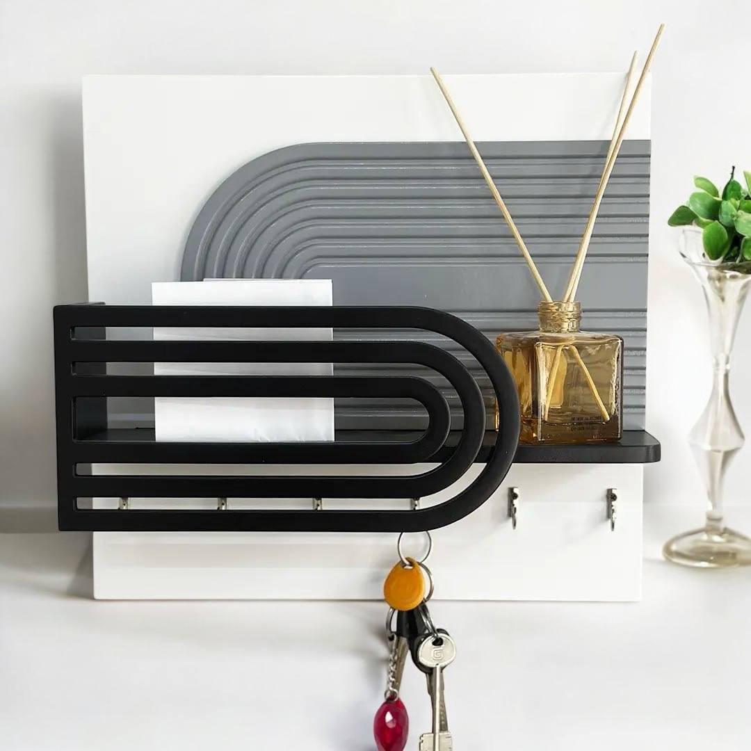 Ключниця настінна з поличкою (444007)