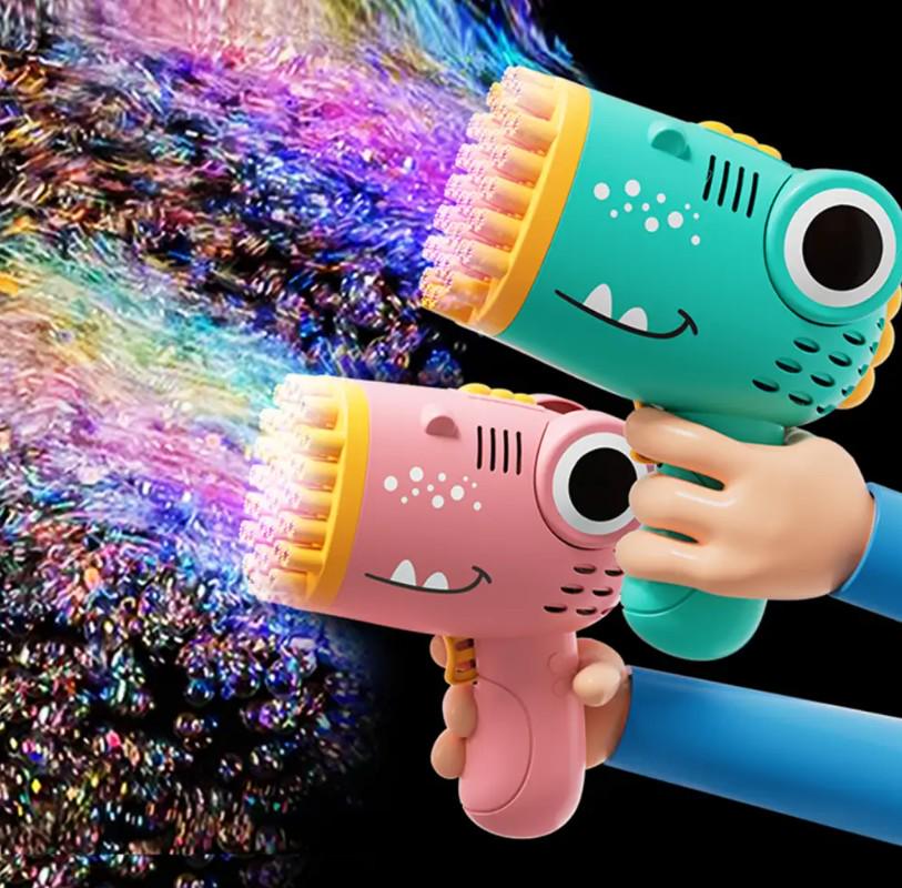 Генератор-пістолет мильних бульбашок Bubble Blaster на батарейках Блакитний (259) - фото 11 Генератор-пістолет мильних бульбашок Bubble Blaster на батарейках Блакитний (259) - фото 11