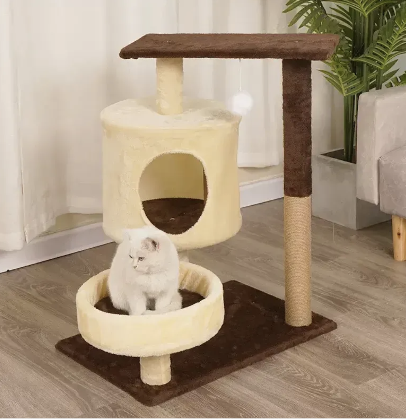 Ігровий комплекс Volso для кота з будиночком і поличками (31840477) Ігровий комплекс Volso для кота з будиночком і поличками (31840477)