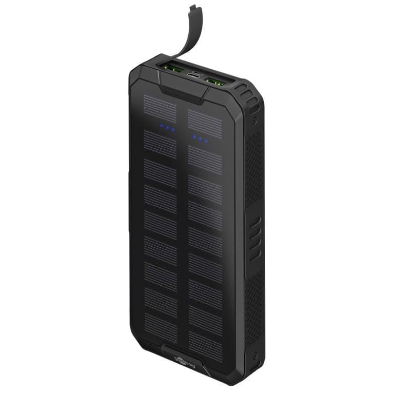 Повербанк із сонячною панеллю Goobay 20000 mAh Outdoor Solar Black (53934) Повербанк із сонячною панеллю Goobay 20000 mAh Outdoor Solar Black (53934)
