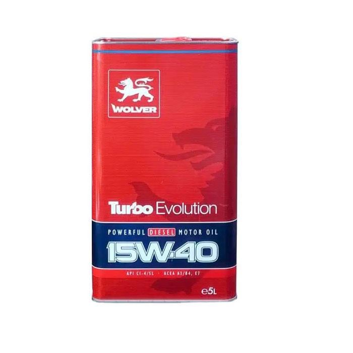 Моторное масло автомобильное Wolver Turbo Evolution 15W-40 5 л (46816)