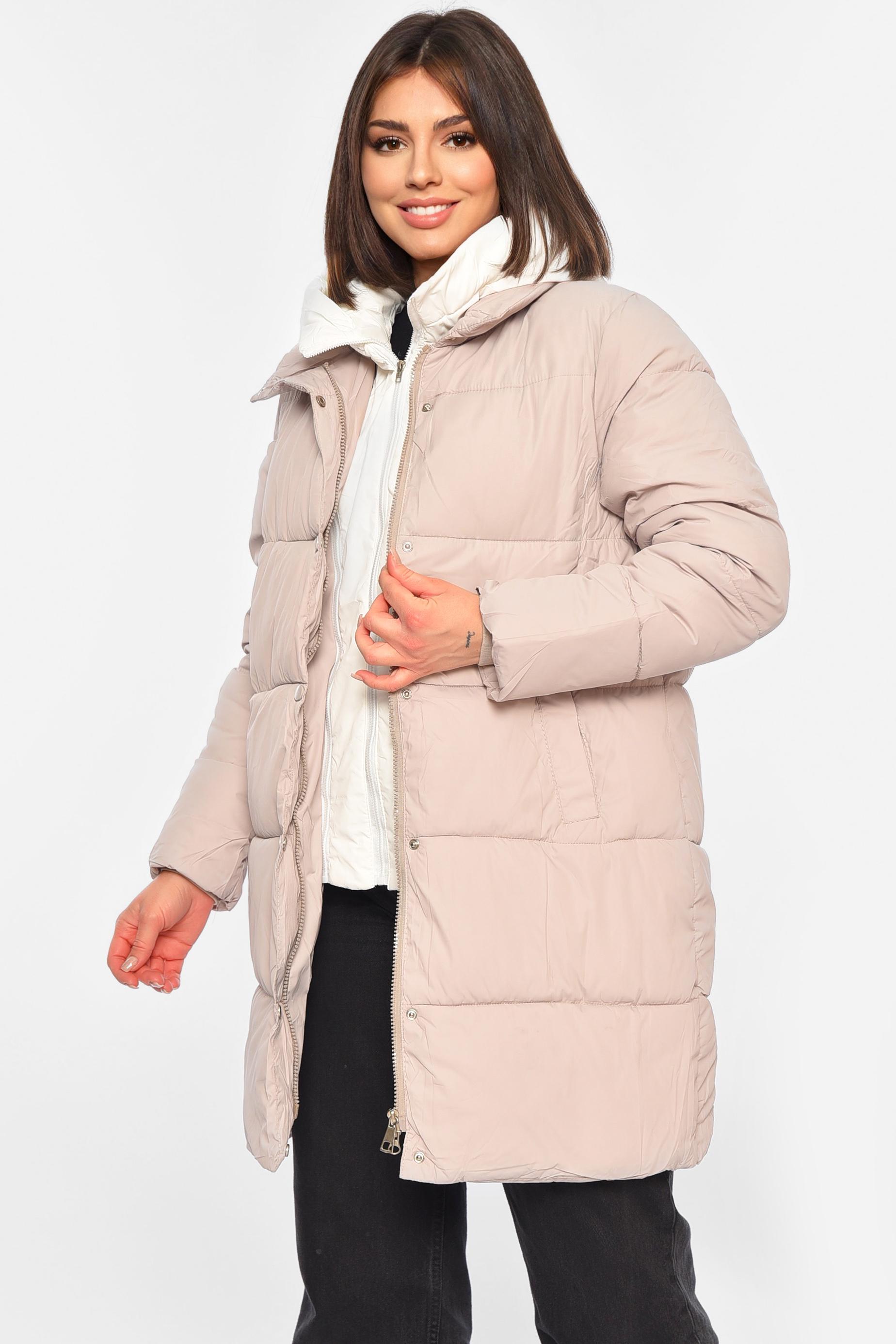 Куртка женская еврозима L Бежевый (195413) Куртка женская еврозима L Бежевый (195413)