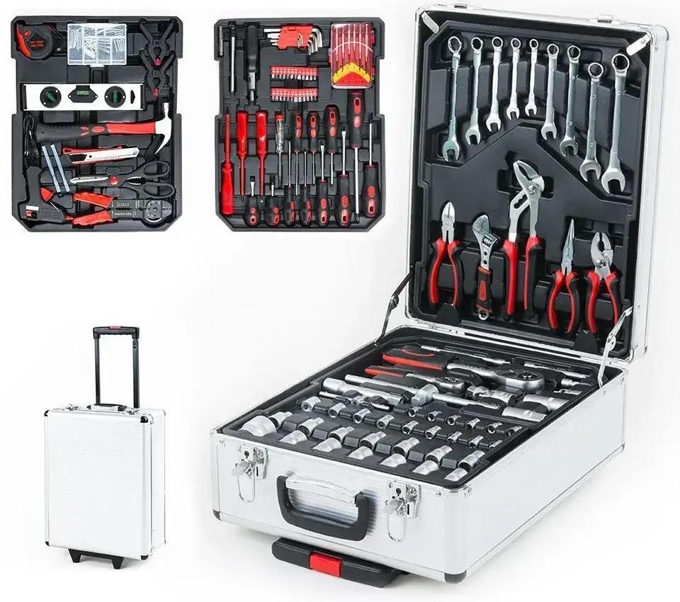 Набор инструментов для дома и авто в чемодане на колесах и ручкой 187 пр. (NM0187) - фото 2