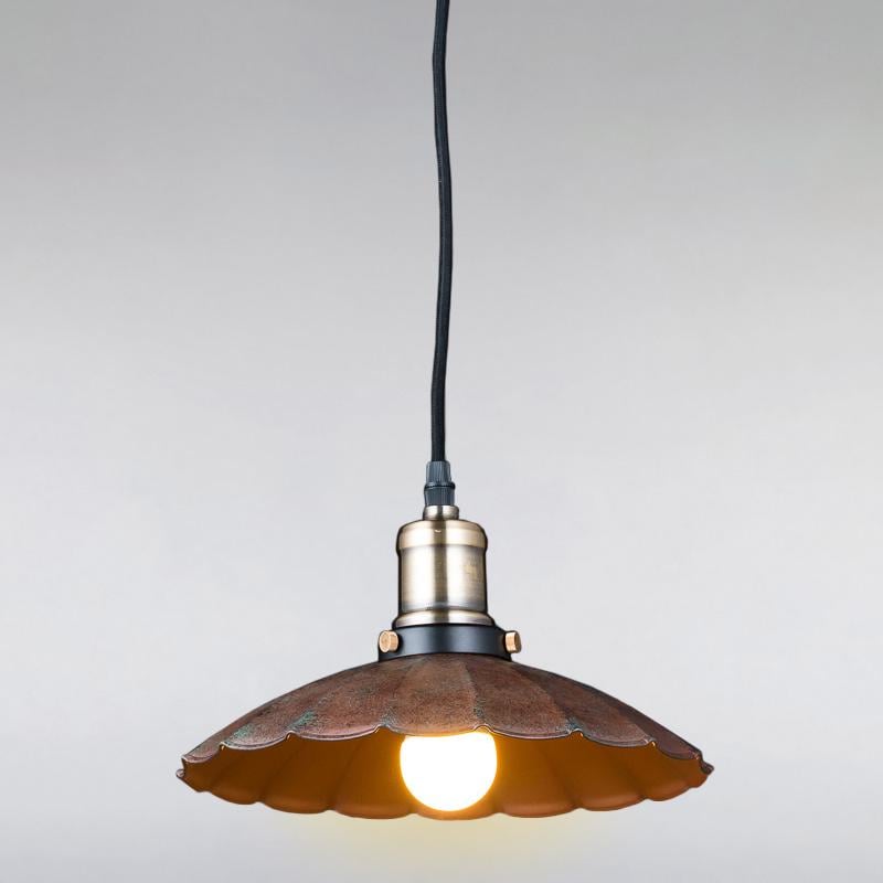 Люстра подвесная лофт Light House ES-15459/1S на одну лампу Коричневый