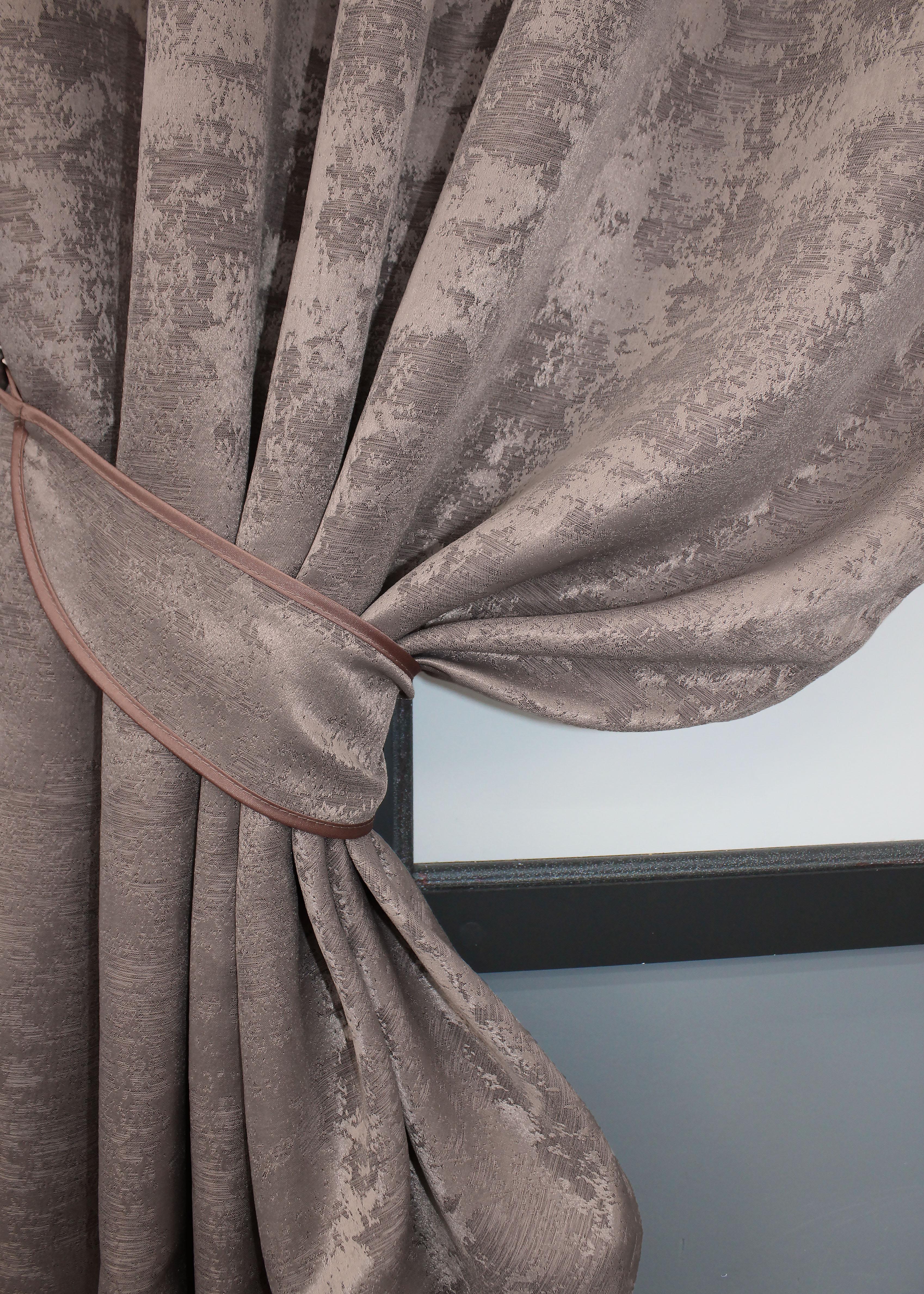 Комплект коротких штор VR-Textil Sultan YL №1669ш жаккард 130х170 см 2 шт. Какао (35-0298) - фото 4 Комплект коротких штор VR-Textil Sultan YL №1669ш жаккард 130х170 см 2 шт. Какао (35-0298) - фото 4