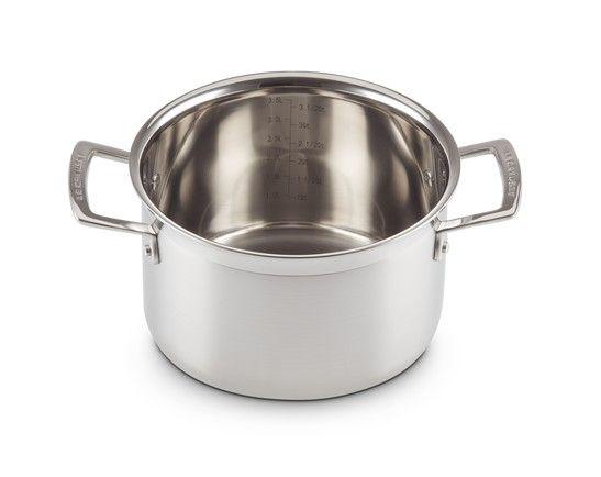 Кастрюля Le Creuset 4 л нержавеющая сталь с крышкой Chrome (96200620001000) - фото 4