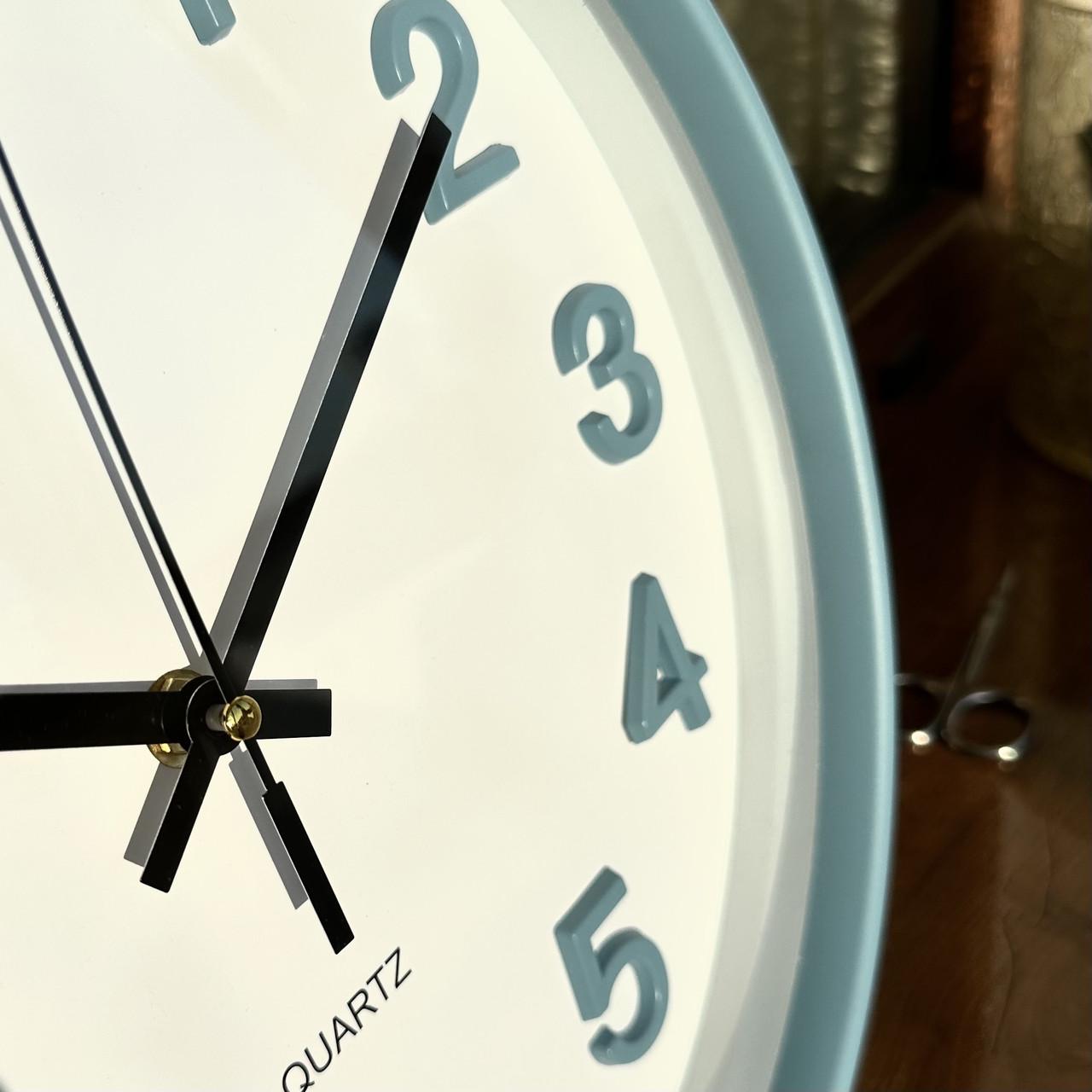 Годинник настінний безшумний Quartz OH-252-Sky 30 см Блакитний (2764179390) - фото 8 Годинник настінний безшумний Quartz OH-252-Sky 30 см Блакитний (2764179390) - фото 8