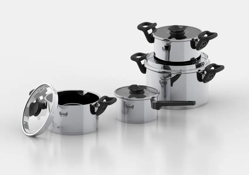 Набор кастрюль Krauff Elegance с ковшом и сковородой 10 пр. (26246267) - фото 2 Набор кастрюль Krauff Elegance с ковшом и сковородой 10 пр. (26246267) - фото 2