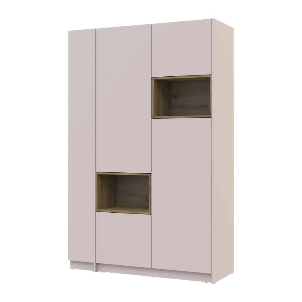 Шафа для одягу з нішою та етажеркою Doros Дейл DRS-011724 2 ДСП 143,2х52х220 см Кашемір/Дуб Артизан (44900336) Шафа для одягу з нішою та етажеркою Doros Дейл DRS-011724 2 ДСП 143,2х52х220 см Кашемір/Дуб Артизан (44900336)