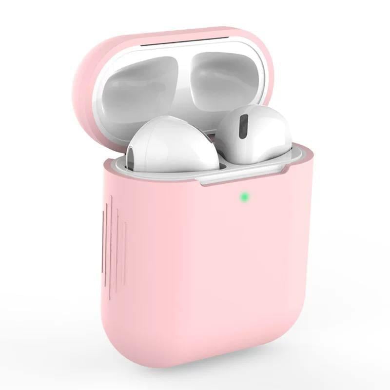 Чехол для наушников Airpods 1/2 Розовый (2474183452)