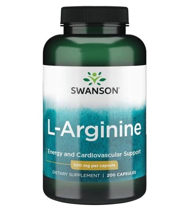 Аргинин Swanson L-Arginine 500 мг 200 Caps