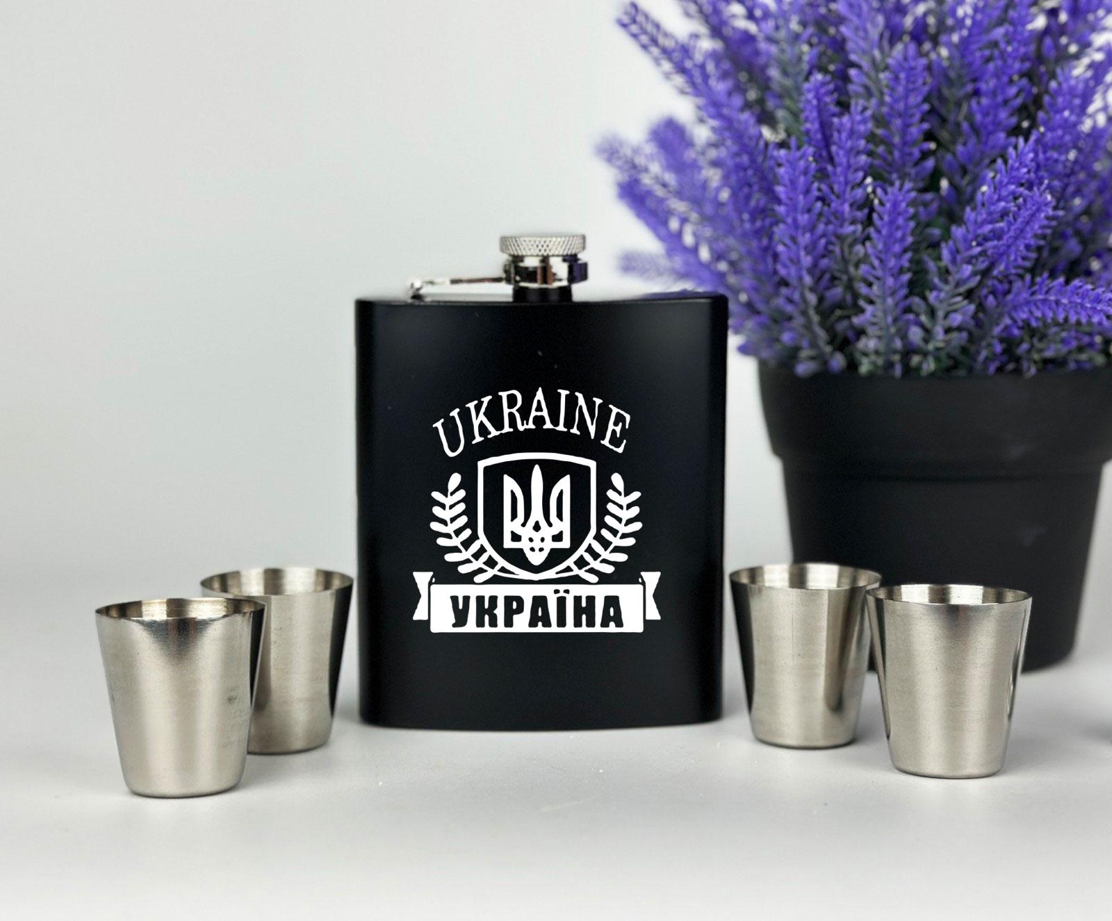 Подарунковий набір "Україна" фляга з рюмками (12776168) Подарунковий набір "Україна" фляга з рюмками (12776168)