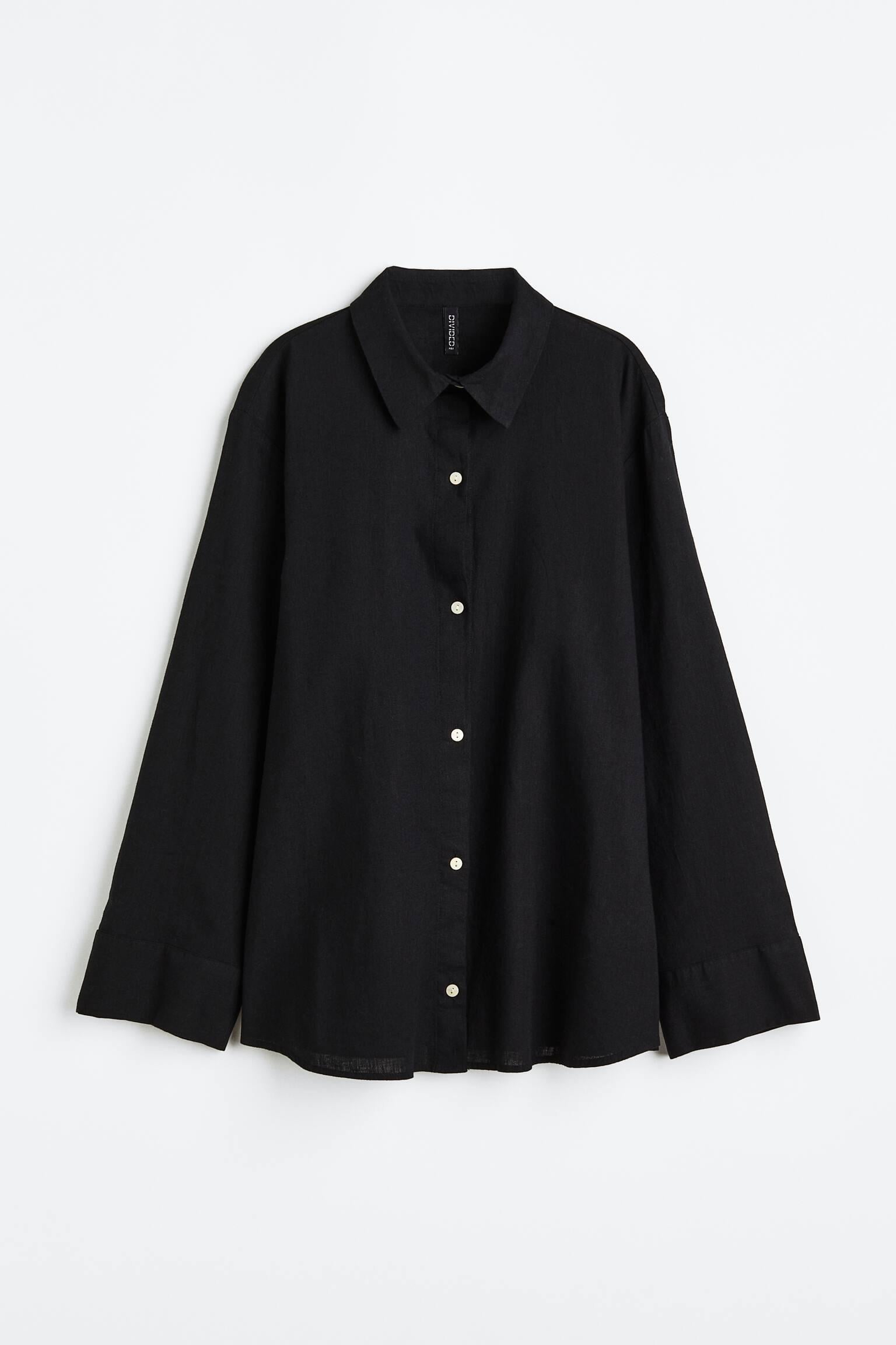 Сорочка H&M XS Чорний (X19021134231) Сорочка H&M XS Чорний (X19021134231)