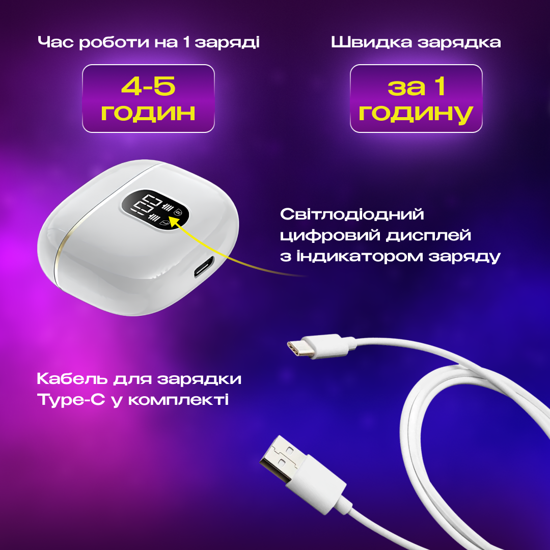 Навушники-вкладиші Bluetooth крапельки (01_K05020213439) - фото 7 Навушники-вкладиші Bluetooth крапельки (01_K05020213439) - фото 7