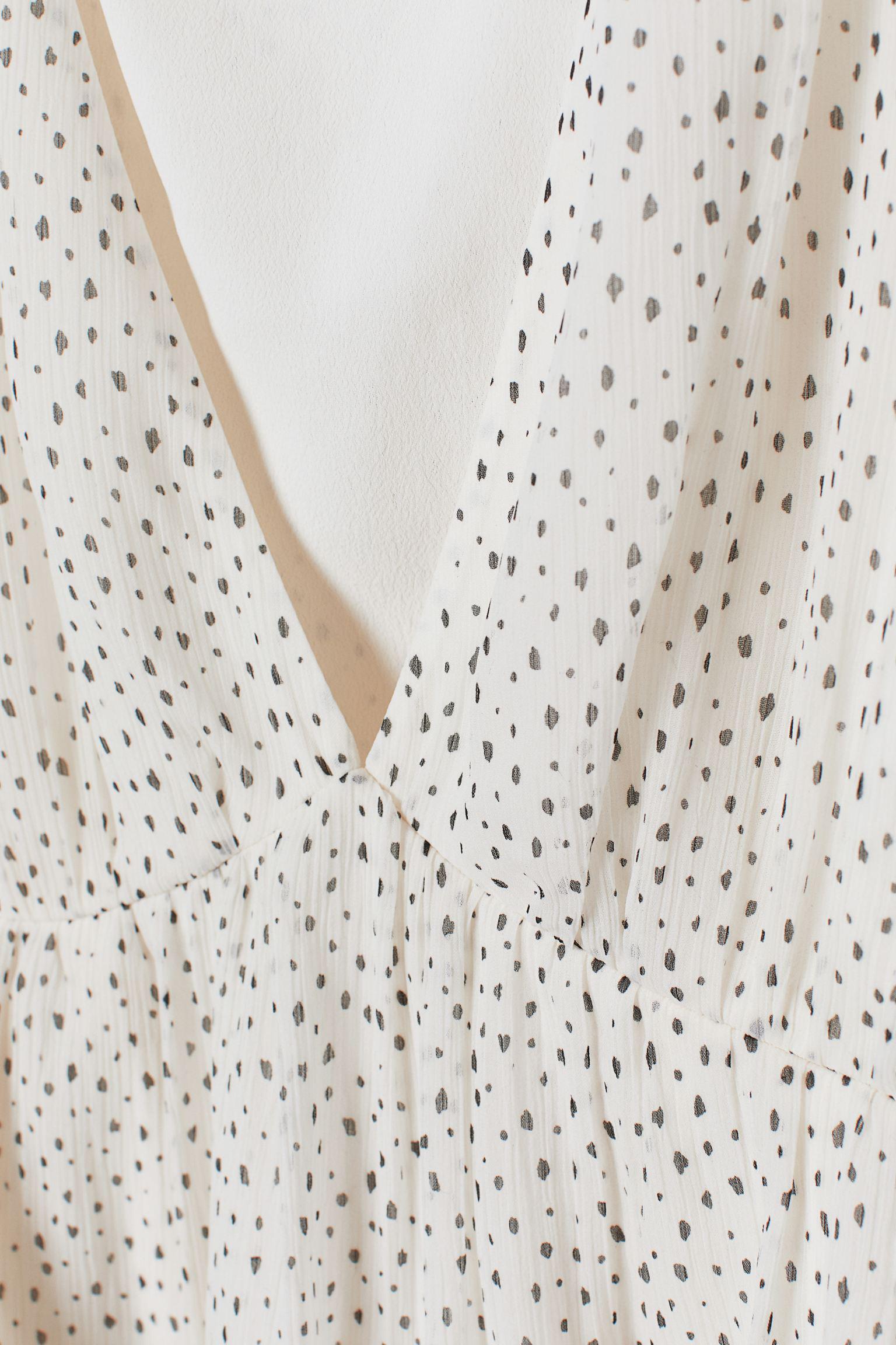 Блуза H&M горошек р. 36 Белый (812751915) - фото 2 Блуза H&M горошек р. 36 Белый (812751915) - фото 2