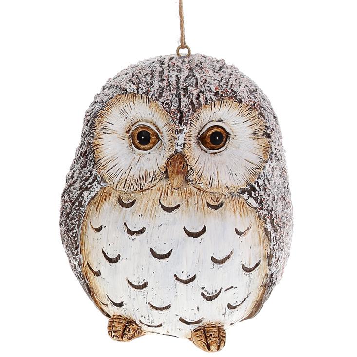 Декоративная фигурка на подвесе BonaDi Совушка-1 12 см (218-970)