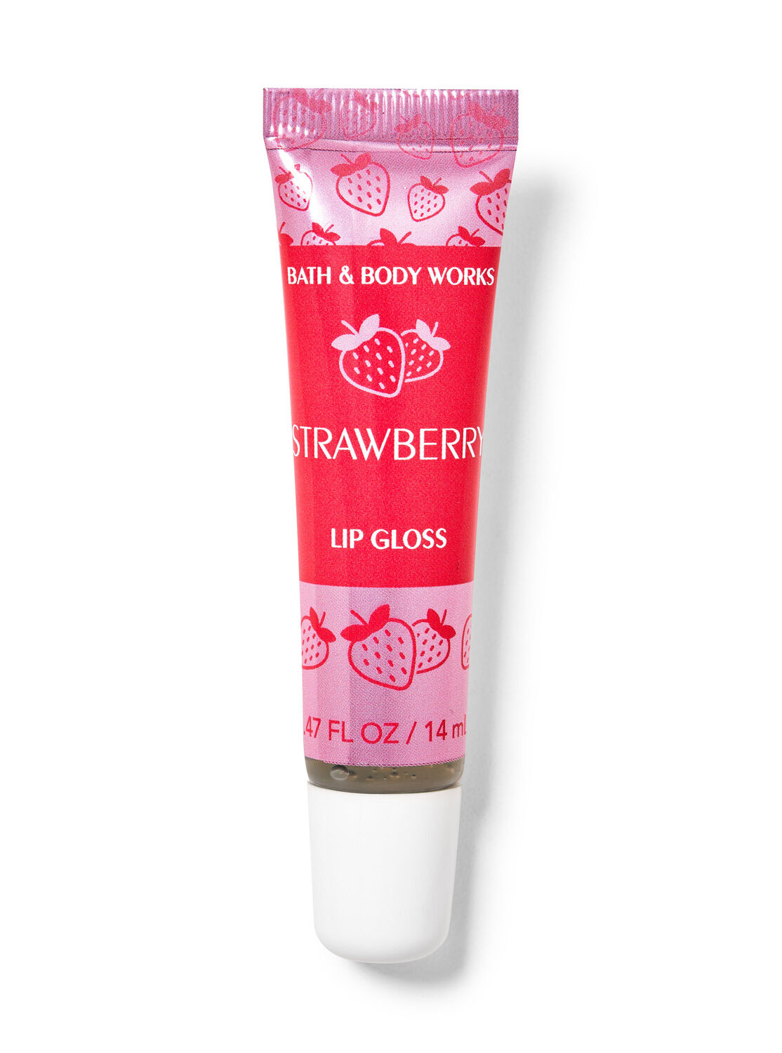 Блиск для губ Bath and body works Strawberry Lip Gloss 14 мл (0667558152386)