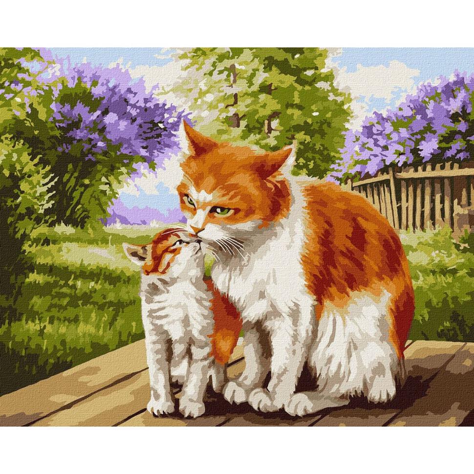 Картина за номерами Ideyka Материнське тепло KHO6511 40x50 см (RLT33523)