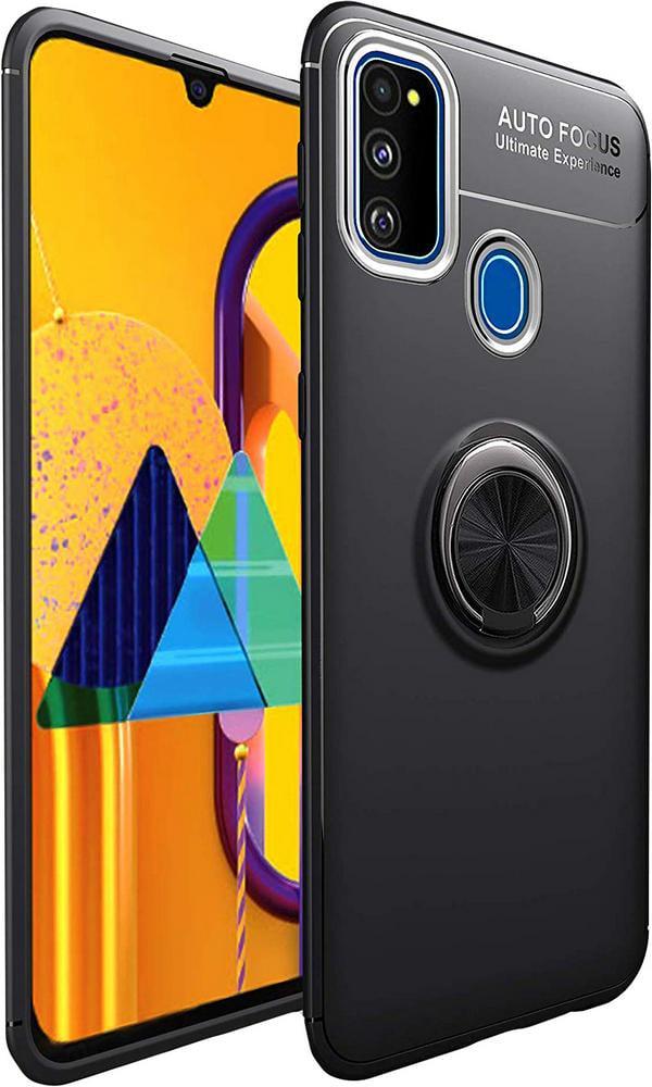 Чохол з кільцем Auto Focus для Samsung Galaxy M30s M307 Black (10383-2B) Чохол з кільцем Auto Focus для Samsung Galaxy M30s M307 Black (10383-2B)