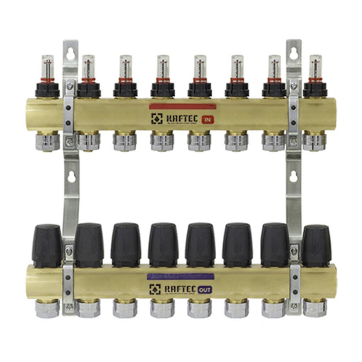 Коллектор Raftec с расходомерами 1"х8 (SW-57001)