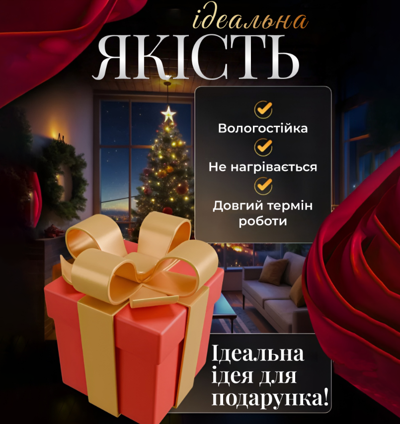 Гирлянда-штора Звезды размер 3х0,7 м 12 фигур Белый - фото 6 Гирлянда-штора Звезды размер 3х0,7 м 12 фигур Белый - фото 6