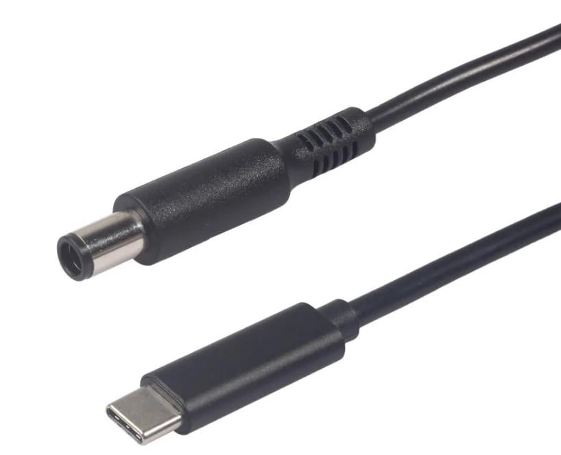 Переходник для питания ноутбуков HP USB Type-C на DC 7450 Черный (OT34)