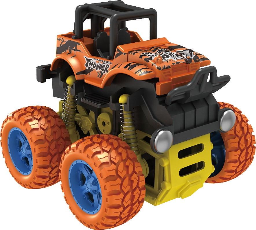 Инерционная игрушка Big Wheel Monster Zap трюковой автомобиль 1:36 4X4 Оранжевый (SUN3283)