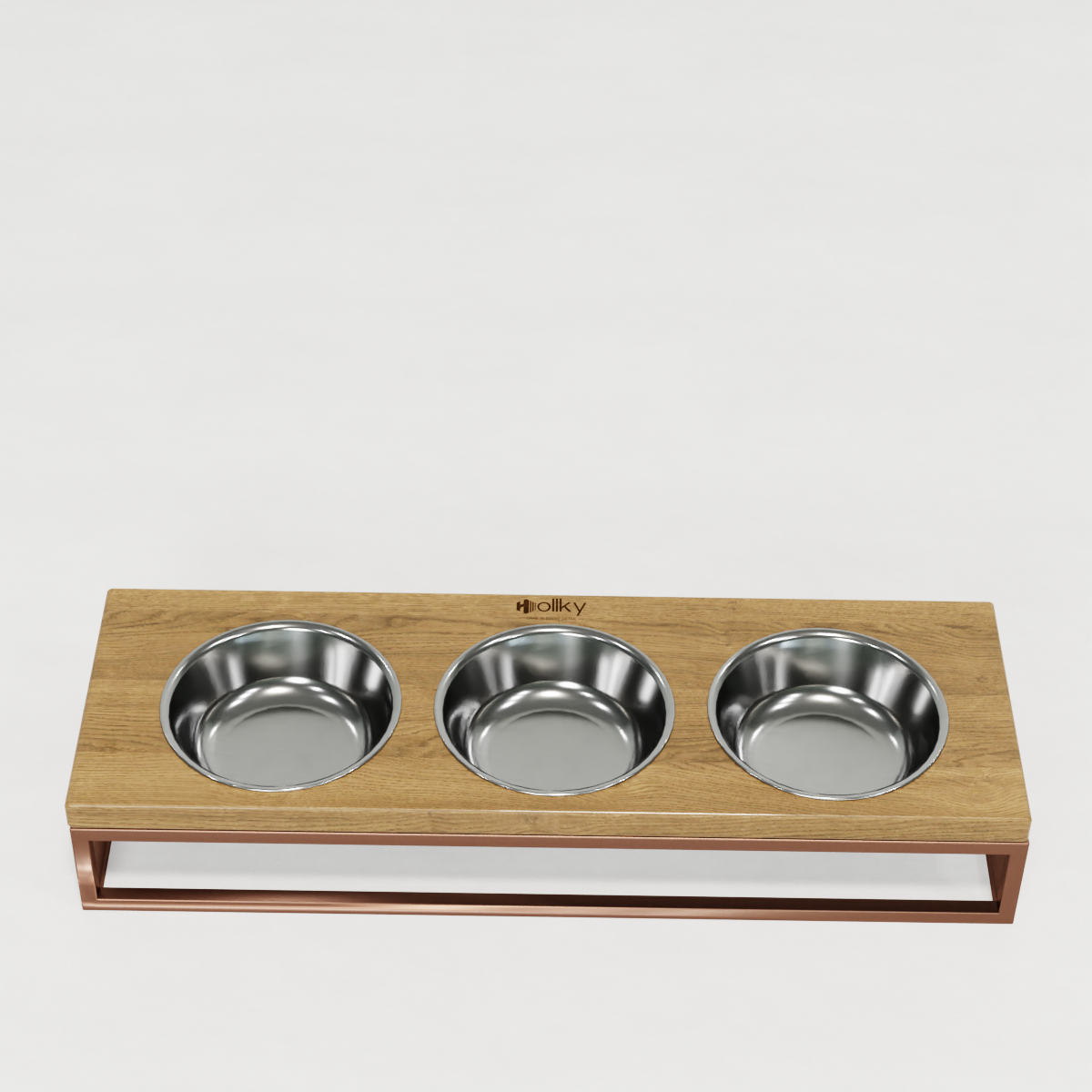 Миски на підставці для котів і маленьких собак Hollky Base Bar 3х0,45 л (Bar-54187-GLNT) - фото 9 Миски на підставці для котів і маленьких собак Hollky Base Bar 3х0,45 л (Bar-54187-GLNT) - фото 9