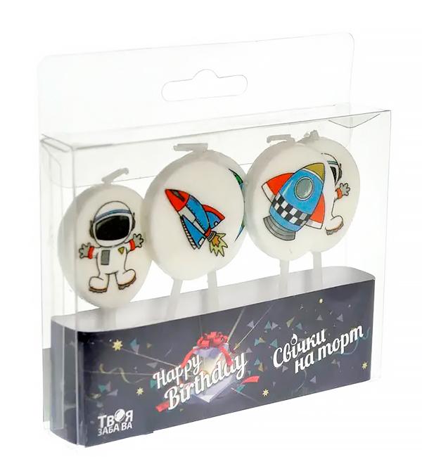 Свечи для торта Космос набор 5 шт. (415427)