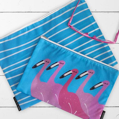 Комплект косметичек Presentville Double Розовые фламинго 2 шт. (K2D_21M012_WH) - фото 2 Комплект косметичек Presentville Double Розовые фламинго 2 шт. (K2D_21M012_WH) - фото 2