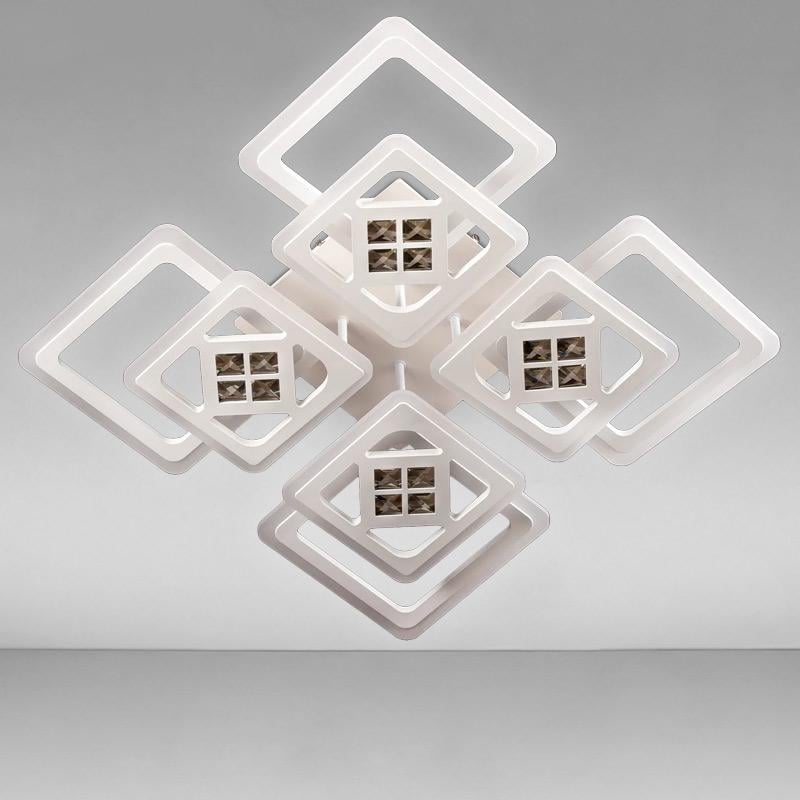 Люстра LED стельова Light House SC-15810/4+4 WT 232W на вісім ламп Білий Люстра LED стельова Light House SC-15810/4+4 WT 232W на вісім ламп Білий