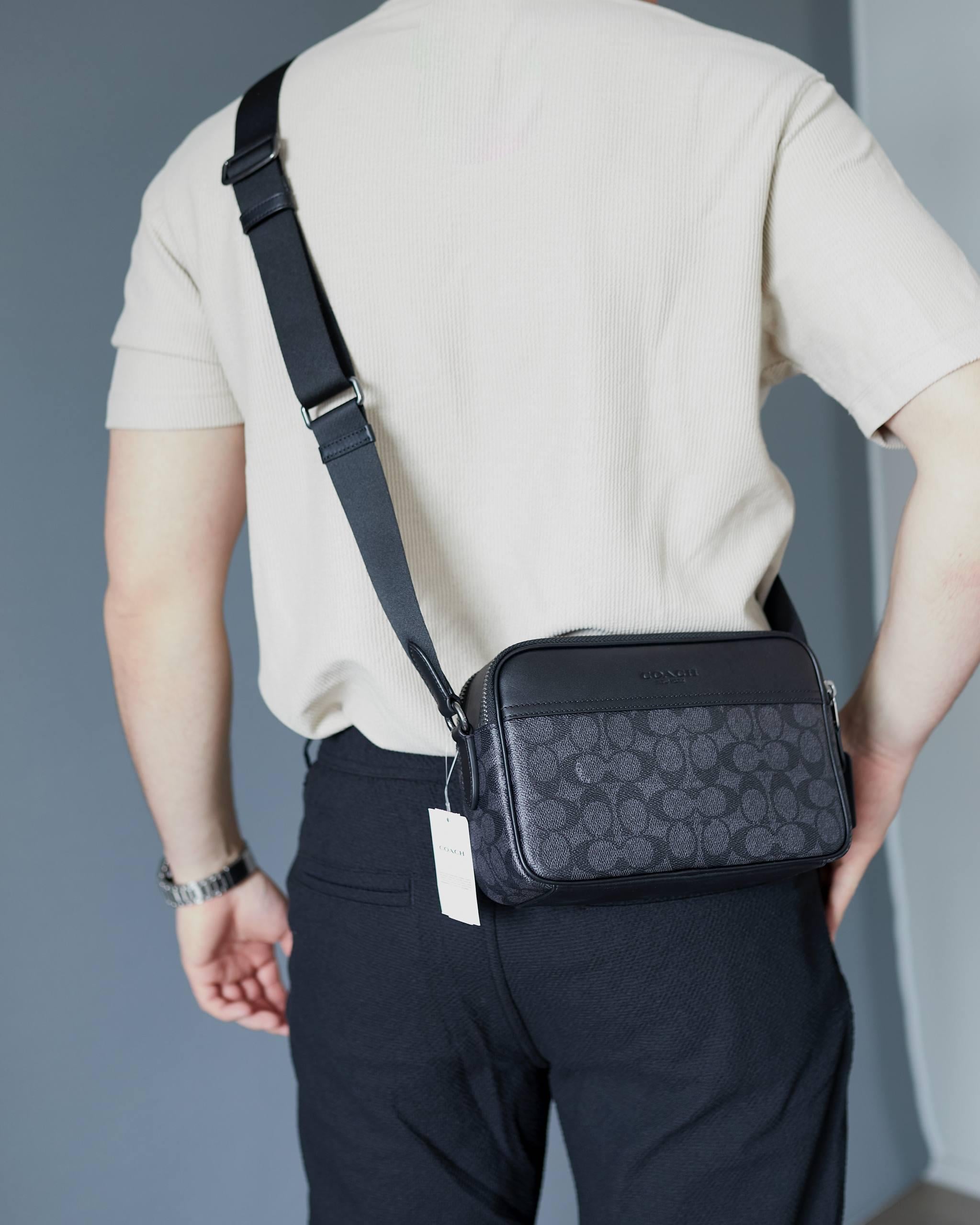 ᐉ Сумка шкіряна COACH Graham Crossbody Bag In Signature Canvas