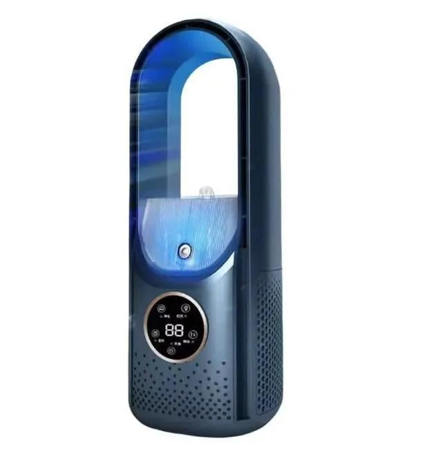 Вентилятор аккумуляторный Smart 10042 с дисплеем Синий (021686)